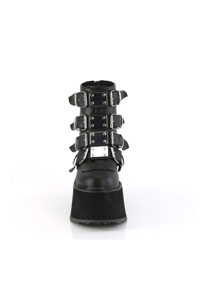 DAMNED-105 Black Vegan Leather Ankle Boot-Ankle Boots-Demonia-SEXYSHOES.COM