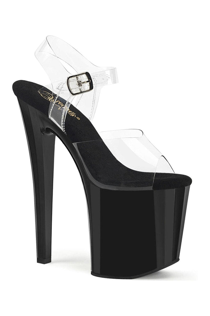 Pleaser Clear Sandals Platform Stripper Shoes | Buy at Sexyshoes.com