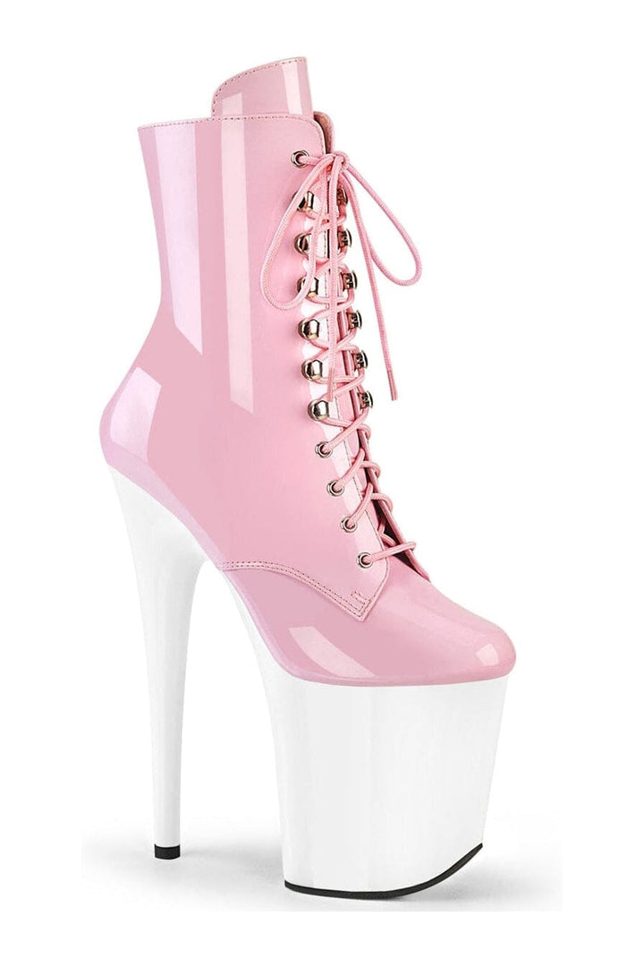 Pleaser Pink Ankle Boots Platform Stripper Shoes | Buy at Sexyshoes.com