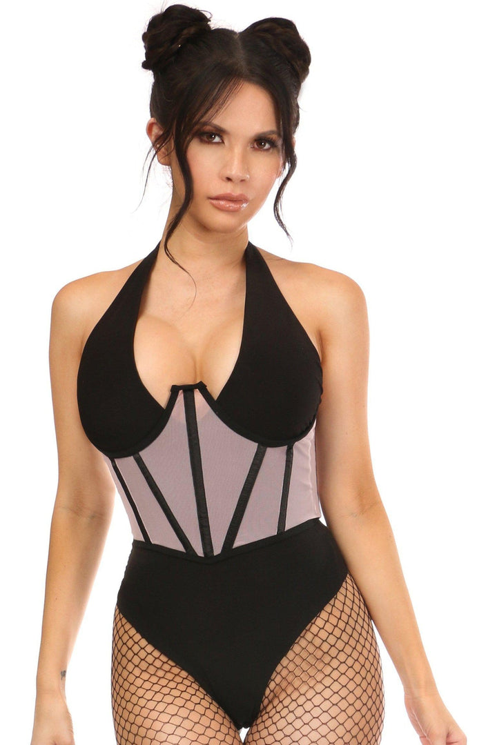 Mesh Open Cup Waist Cincher