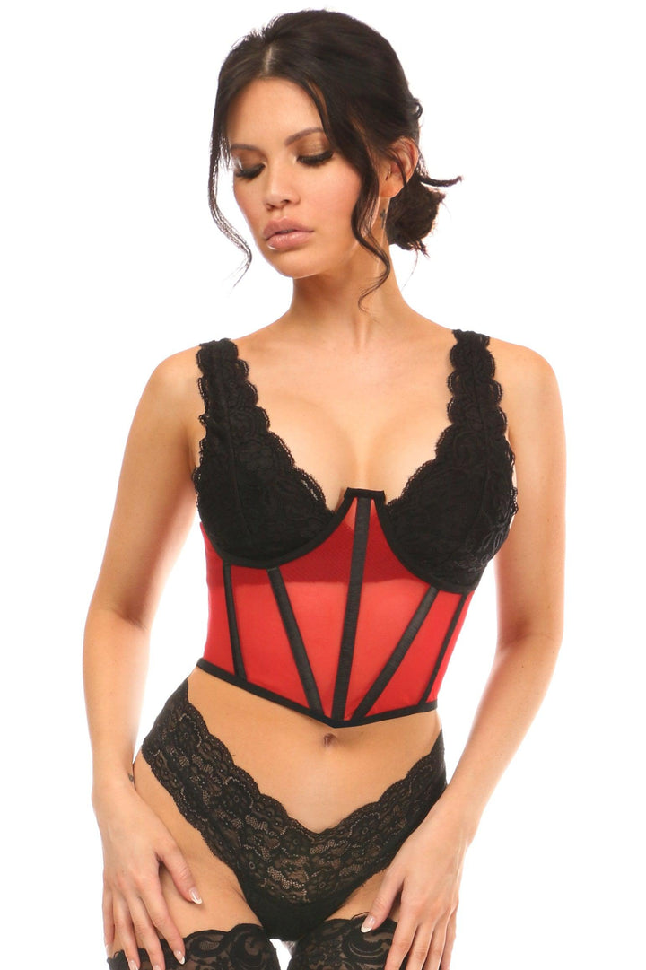 Mesh Open Cup Waist Cincher