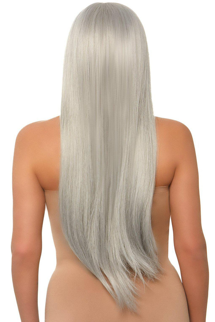 Long Straight Center Part Wig-Wigs-Leg Avenue-Grey-O/S-SEXYSHOES.COM