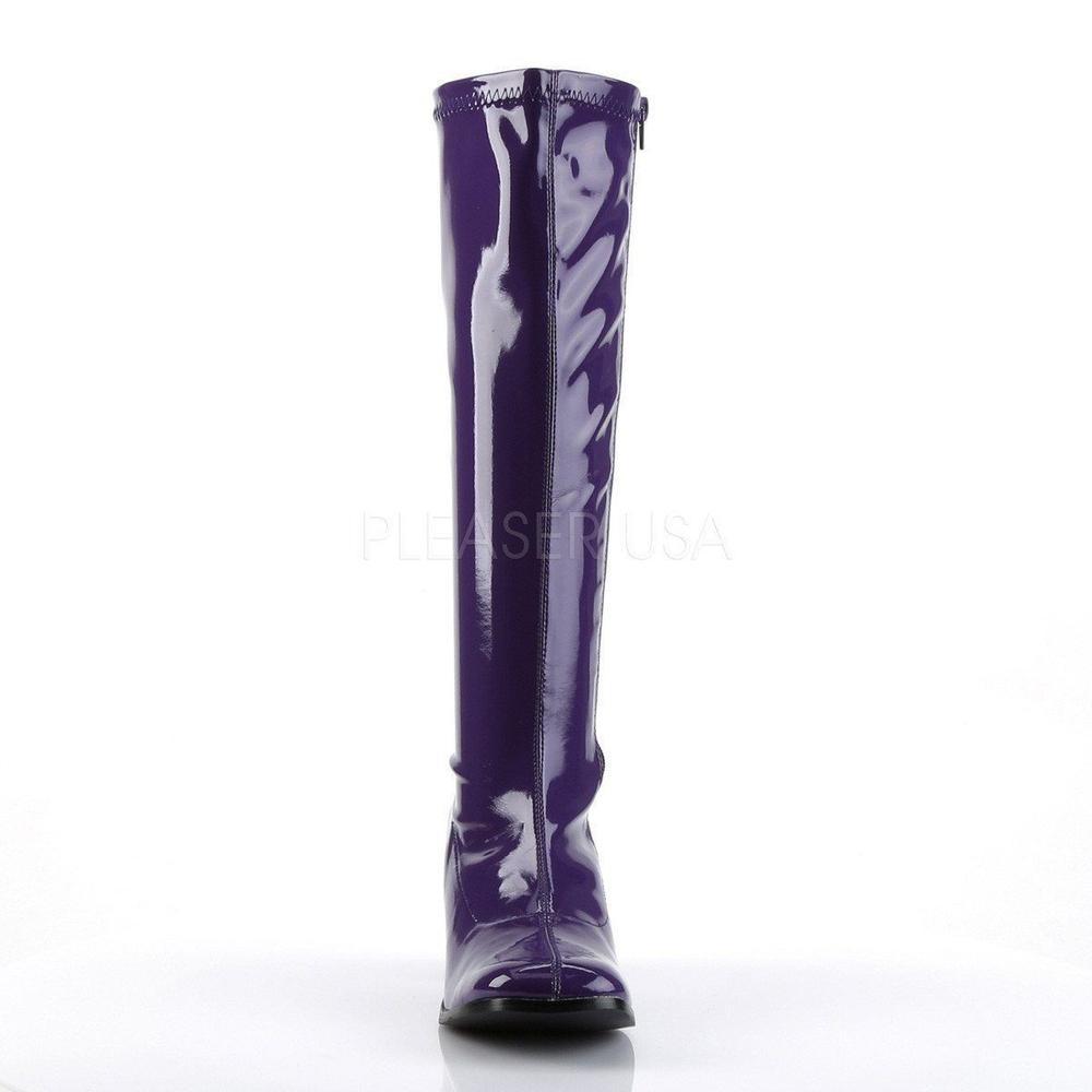 SS-GOGO-300 Go Go Boot | Purple Patent-Footwear-Pleaser Brand-Purple-9-Patent-SEXYSHOES.COM