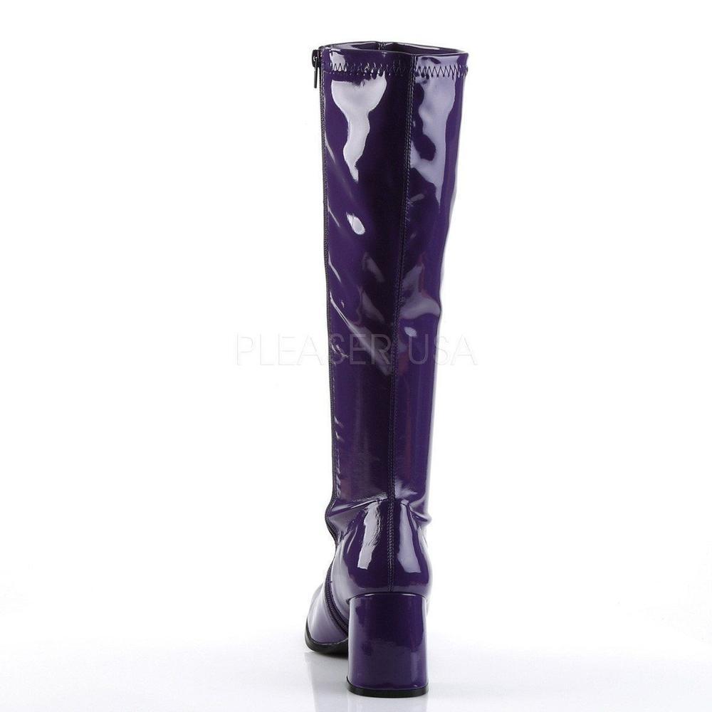 SS-GOGO-300 Go Go Boot | Purple Patent-Footwear-Pleaser Brand-Purple-9-Patent-SEXYSHOES.COM