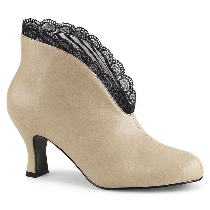 SS-JENNA-105 Ankle Boot | Black Faux Leather-Footwear-Pleaser Brand-Black-13-Faux Leather-SEXYSHOES.COM