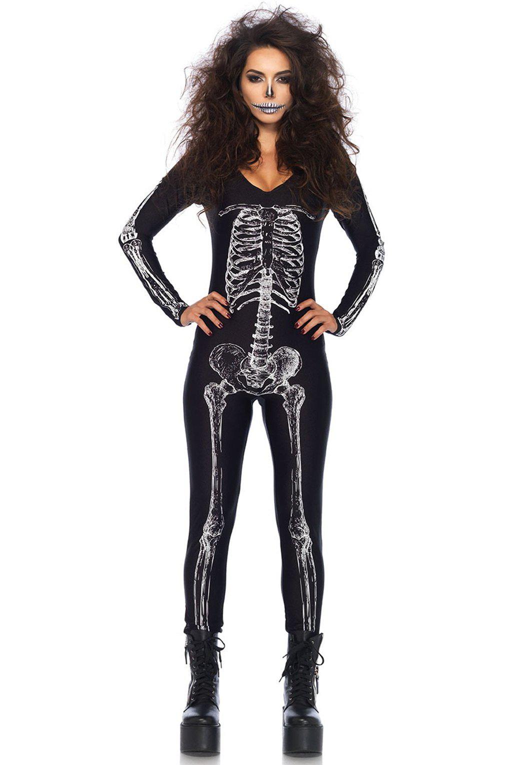 Skeleton Catsuit Costume-Other Costumes-Leg Avenue-SEXYSHOES.COM