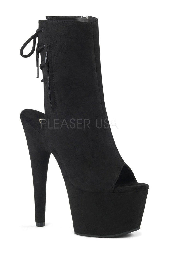 Pleaser Black Ankle Boots Platform Stripper Shoes | Buy at Sexyshoes.com