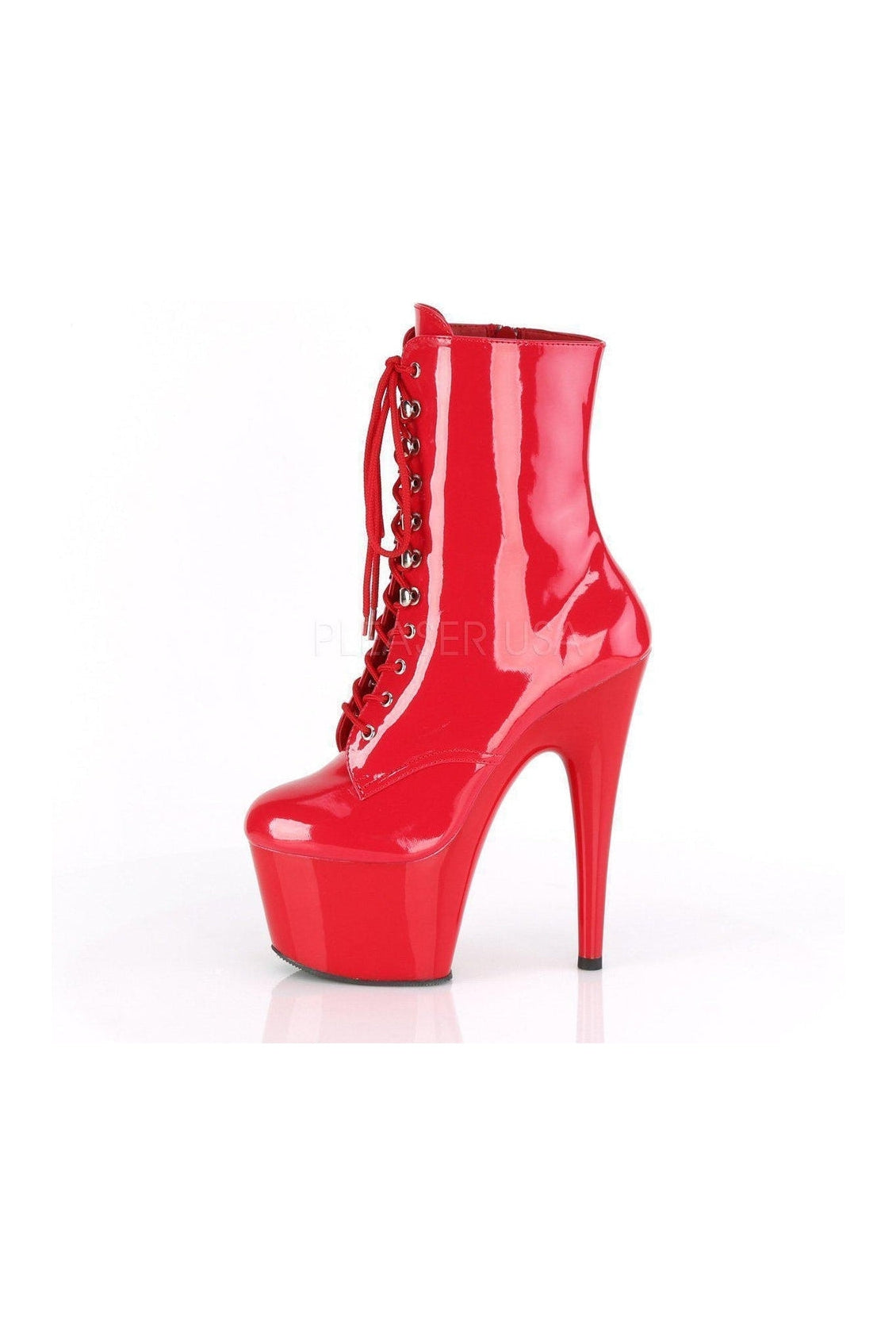 Pleaser patent clearance leather boots