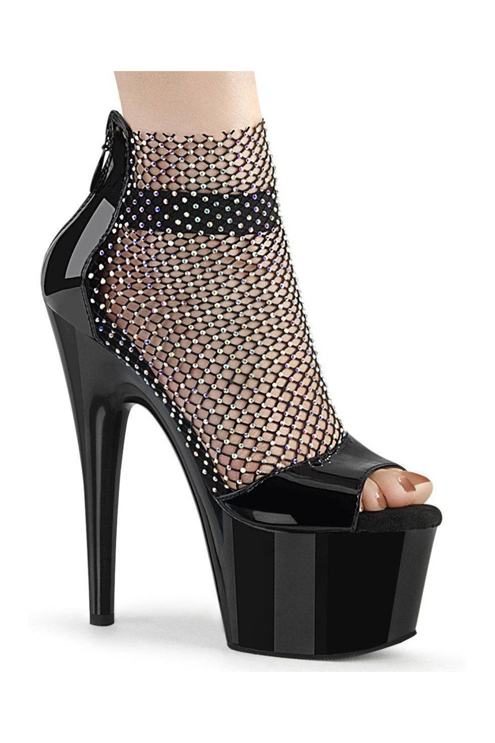 Pleaser Black Sandals Platform Stripper Shoes | Buy at Sexyshoes.com