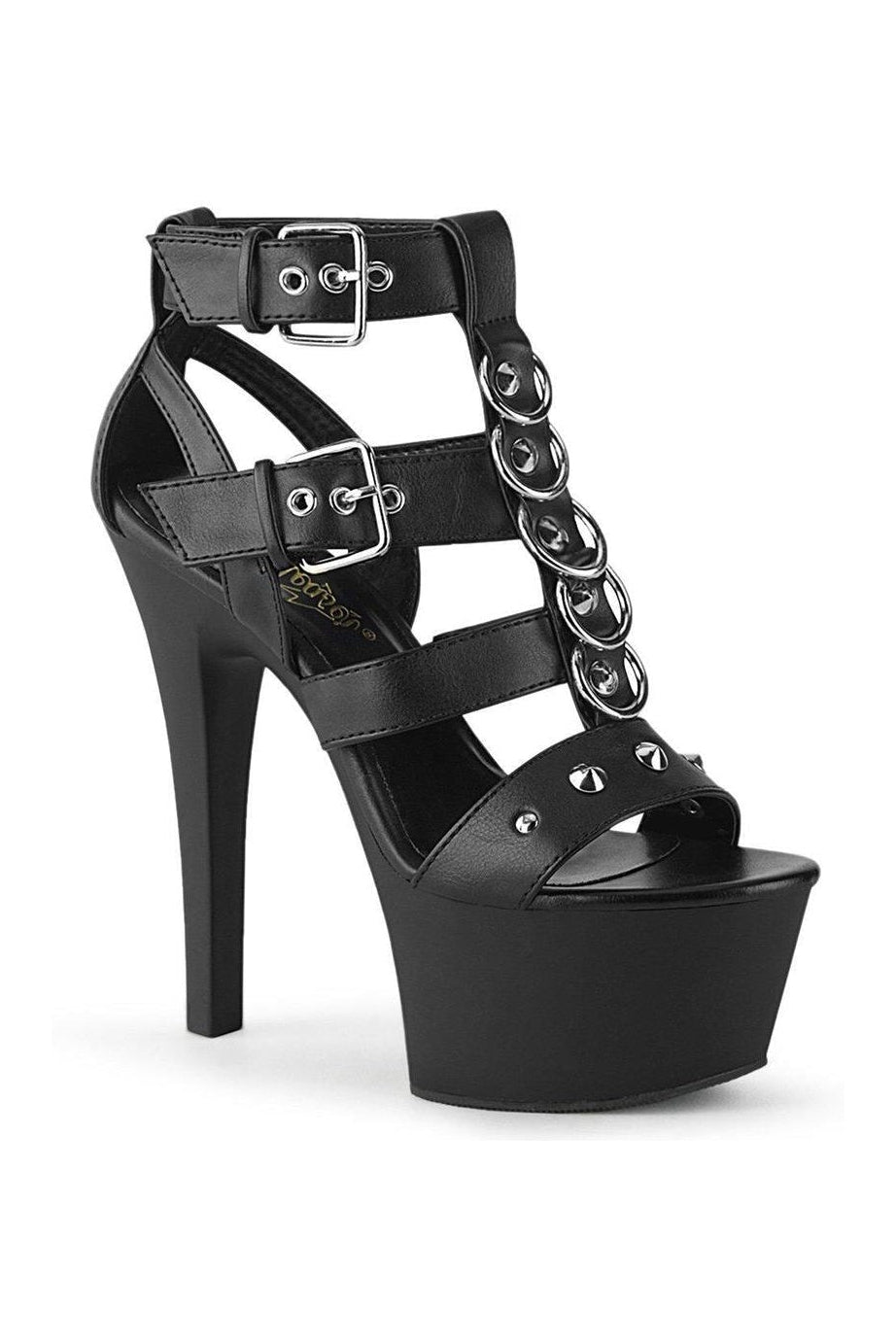 Pleaser Black Sandals Platform Stripper Shoes | Buy at Sexyshoes.com