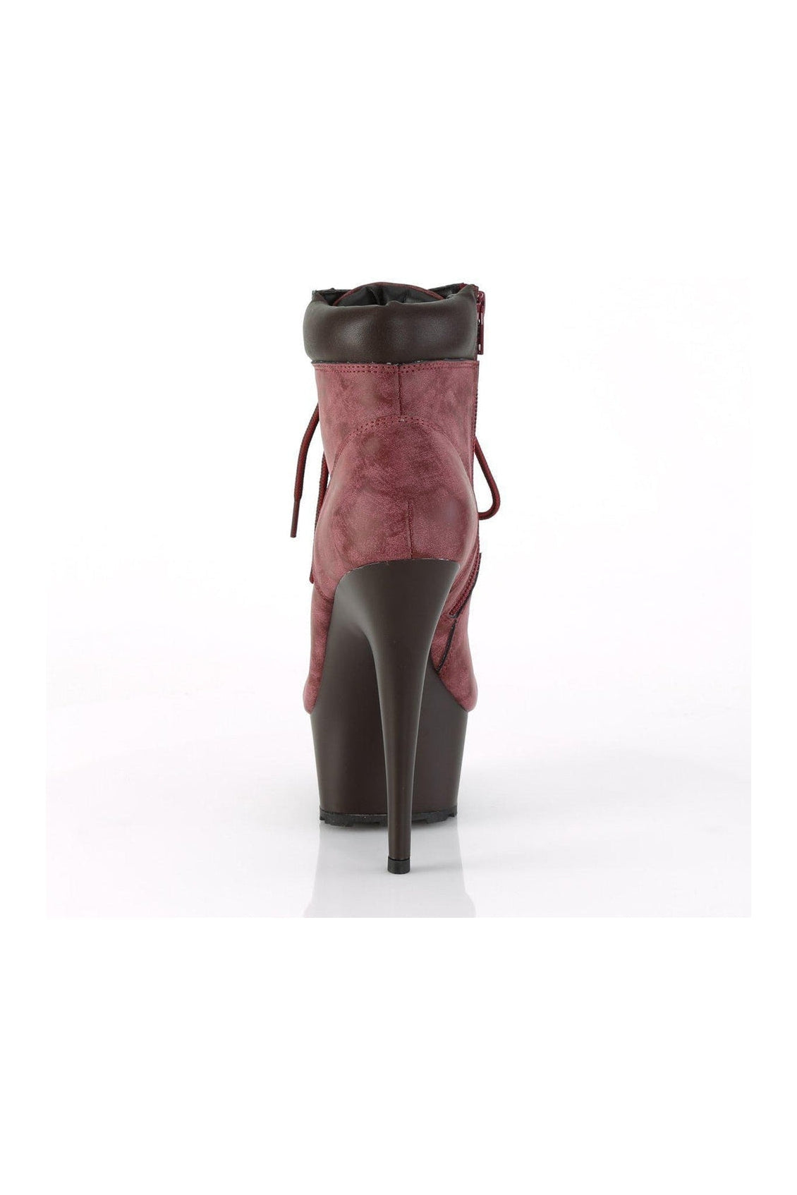 Burgundy pleaser hot sale boots