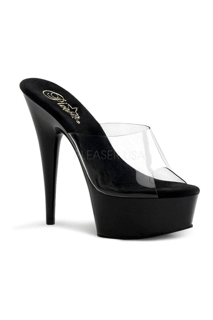 Pleaser Black Slides Platform Stripper Shoes | Buy at Sexyshoes.com