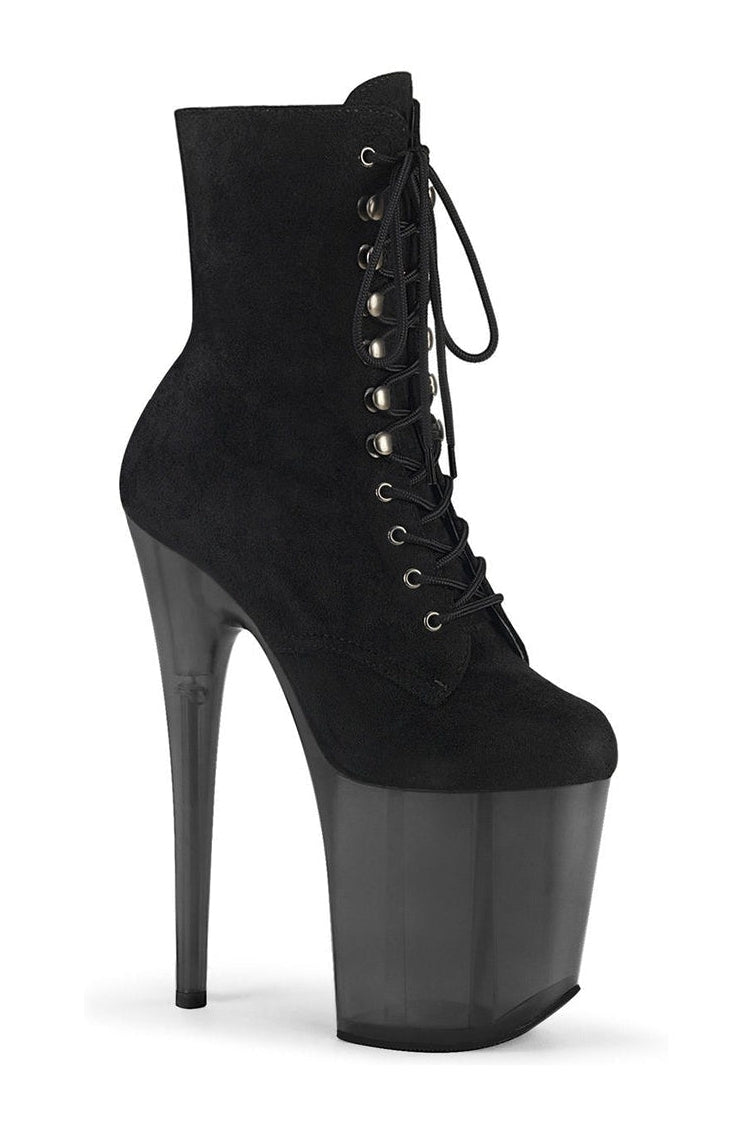 Pleaser Black Ankle Boots Platform Stripper Shoes | Buy at Sexyshoes.com