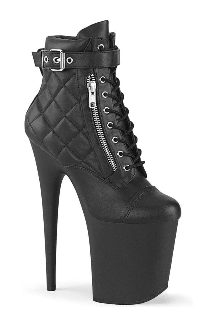 Pleaser Black Ankle Boots Platform Stripper Shoes | Buy at Sexyshoes.com