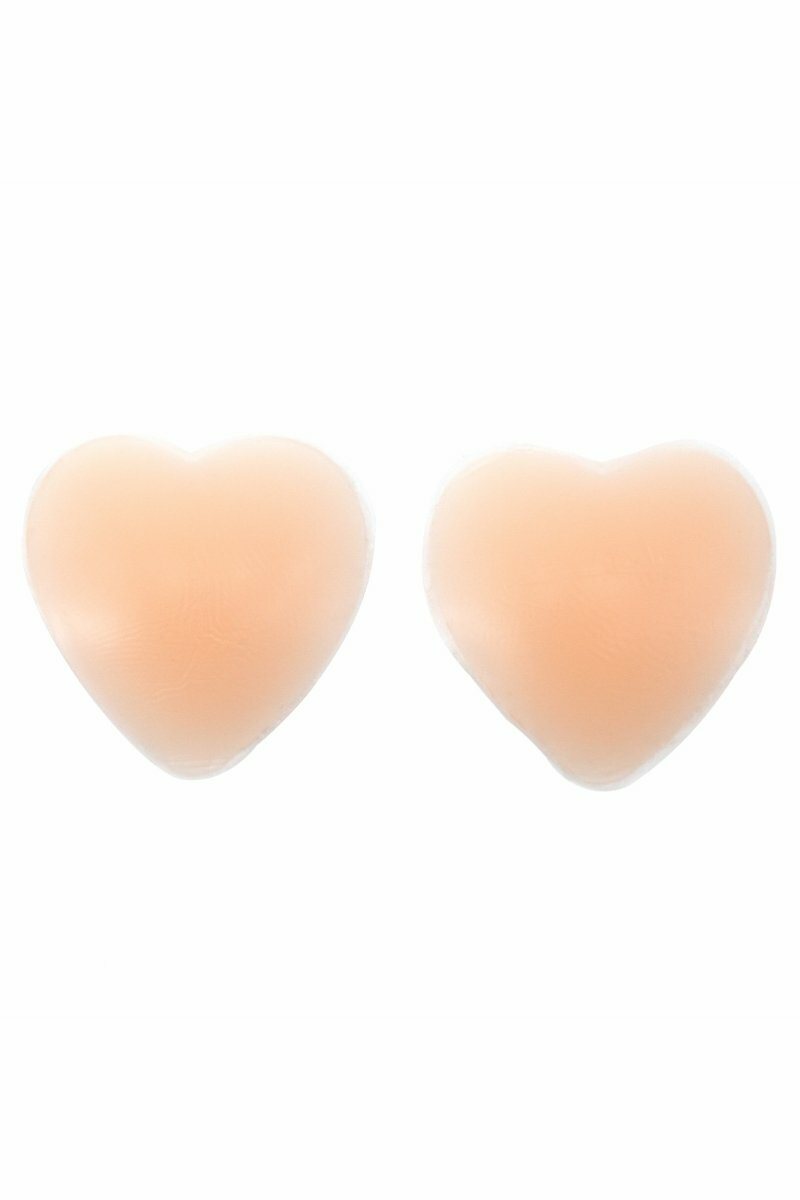 Heart Shaped Nipple Covers-Body Enhancers-BeWicked-Nude-O/S-SEXYSHOES.COM