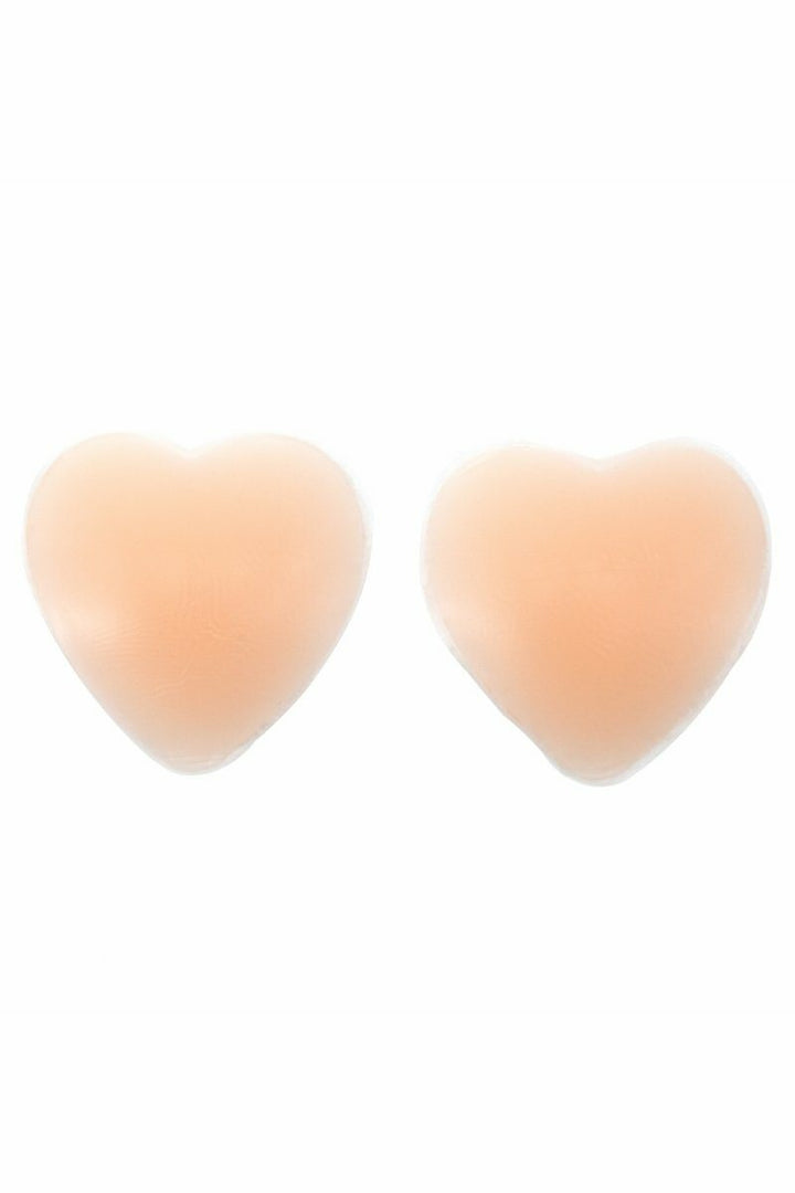 Heart Shaped Nipple Covers-Body Enhancers-BeWicked-Nude-O/S-SEXYSHOES.COM