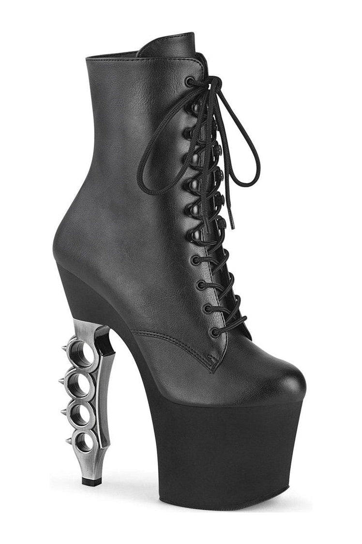 Pleaser Black Ankle Boots Platform Stripper Shoes | Buy at Sexyshoes.com