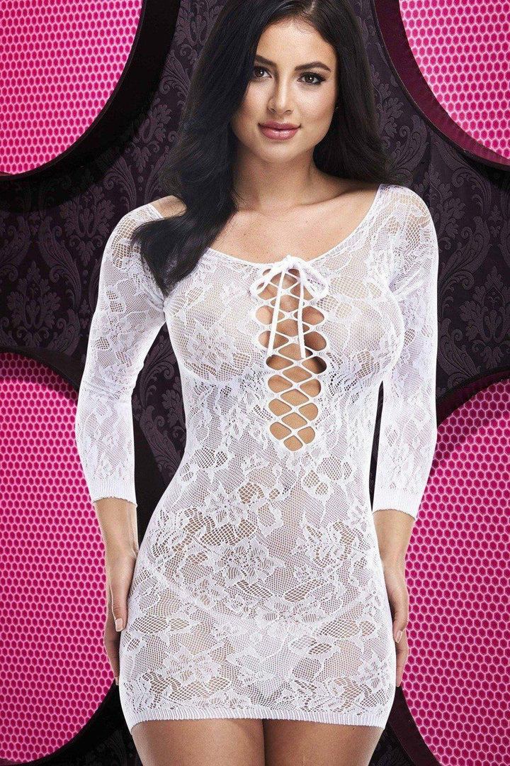 Off the Shoulder Mini Dress-Stripper Dresses-Lapdance Lingerie-SEXYSHOES.COM