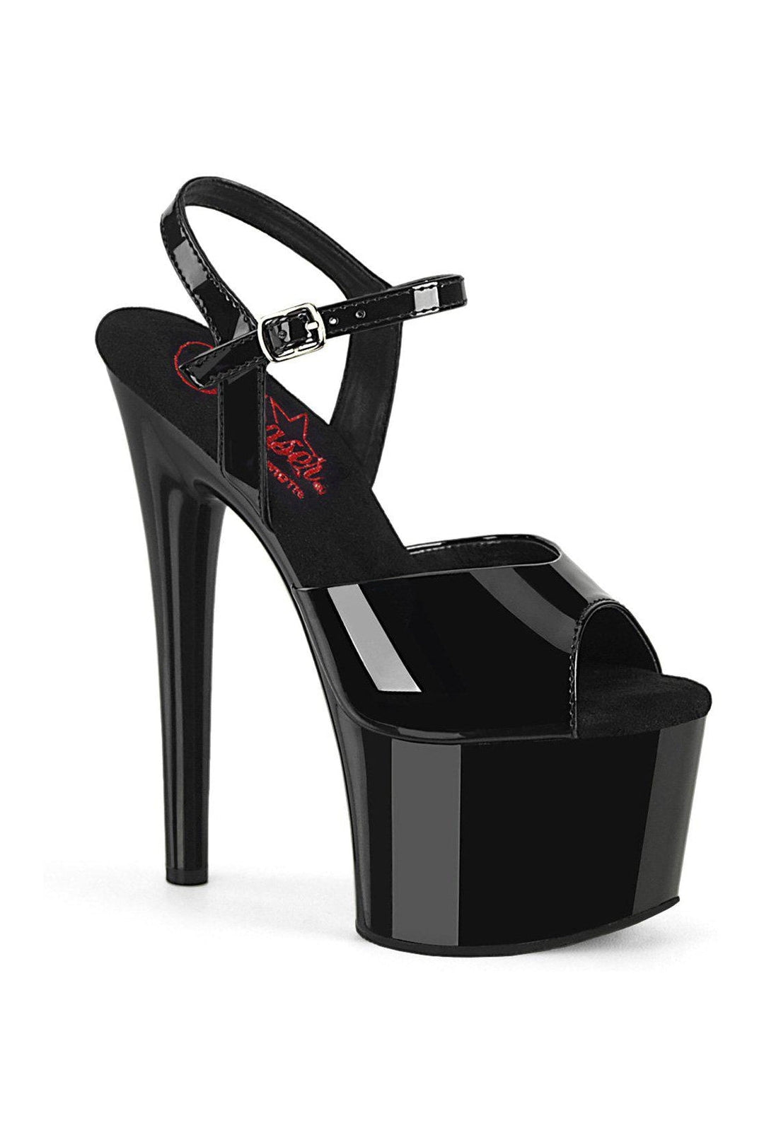 Pleaser Black Sandals Platform Stripper Shoes | Buy at Sexyshoes.com