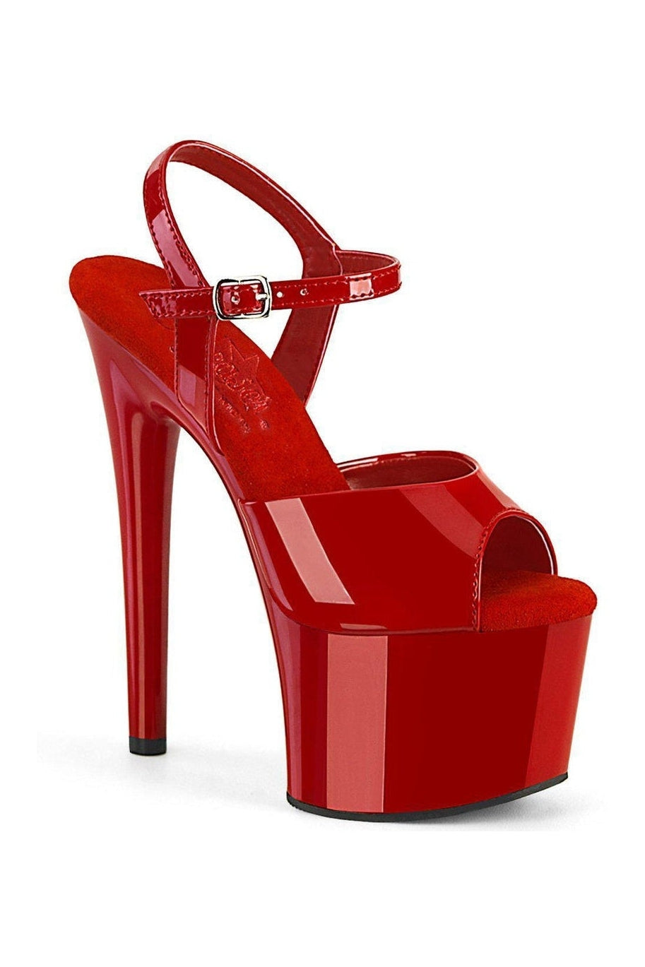 Pleaser Red Sandals Platform Stripper Shoes | Buy at Sexyshoes.com