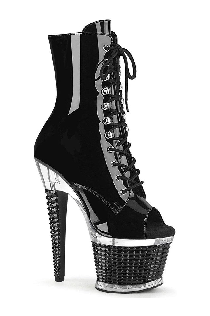 Pleaser Black Ankle Boots Platform Stripper Shoes | Buy at Sexyshoes.com