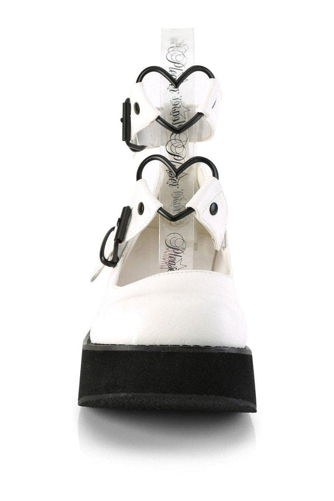 SPRITE-02 Mary Jane | White Faux Leather-Mary Janes-Demonia-SEXYSHOES.COM