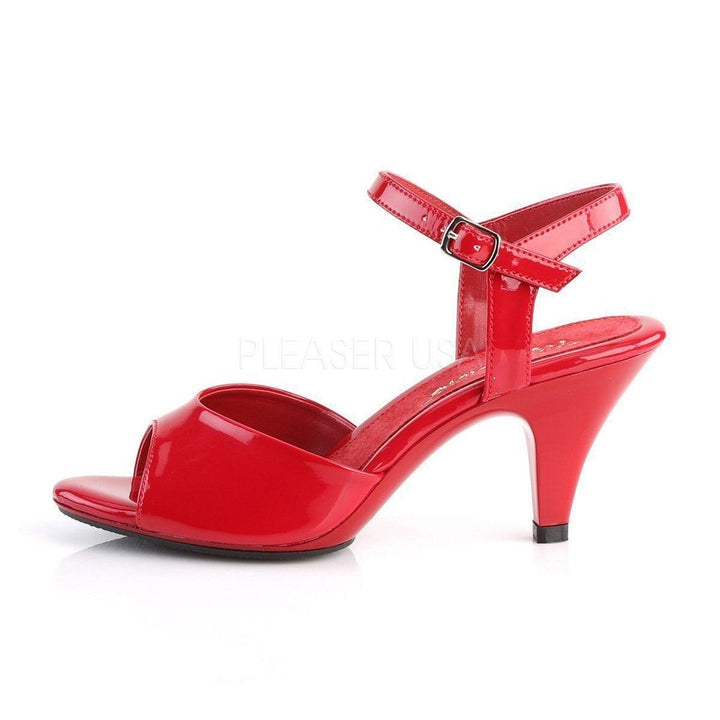 SS-BELLE-309 Sandal | Red Patent-Footwear-Pleaser Brand-Red-8-Patent-SEXYSHOES.COM