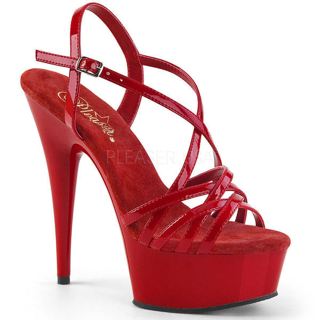 SS-DELIGHT-613 Platform Sandal | Red Patent-Final Sale-SEXYSHOES.COM